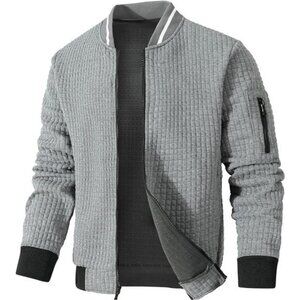Mens Lightweight Jacket Casual Bomber Jacket Varsity Coat